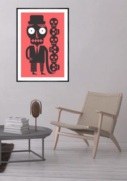 mexico-lindo-y-que-herido-day-of-the-dead-poster-in-situ